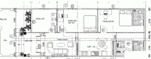 mẫu thiết kế nhà cấp 4 có 2 phòng ngủ 8