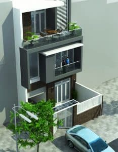 Những mẫu thiết kế nhà phố 3 tầng 7x15m đep 11