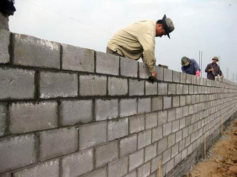 Định mức thi công xây gạch ba banh