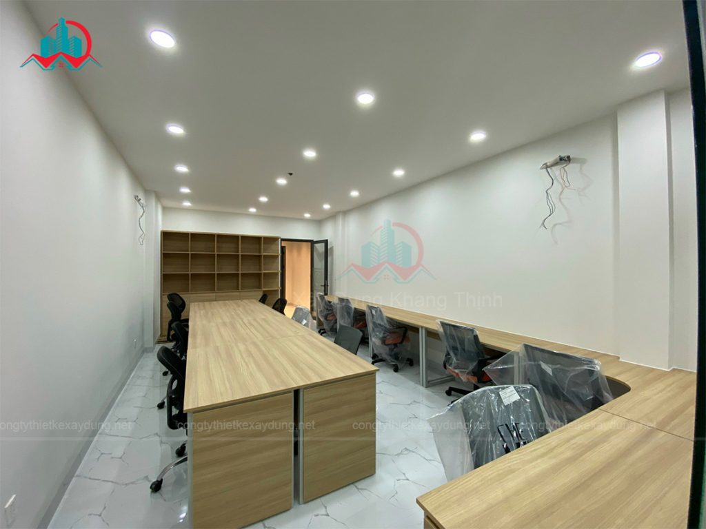Thiết kế thi công hoàn thiện nội thất nhà phố Linh Đông, Thủ Đức - Phòng làm việc nhân viên 2