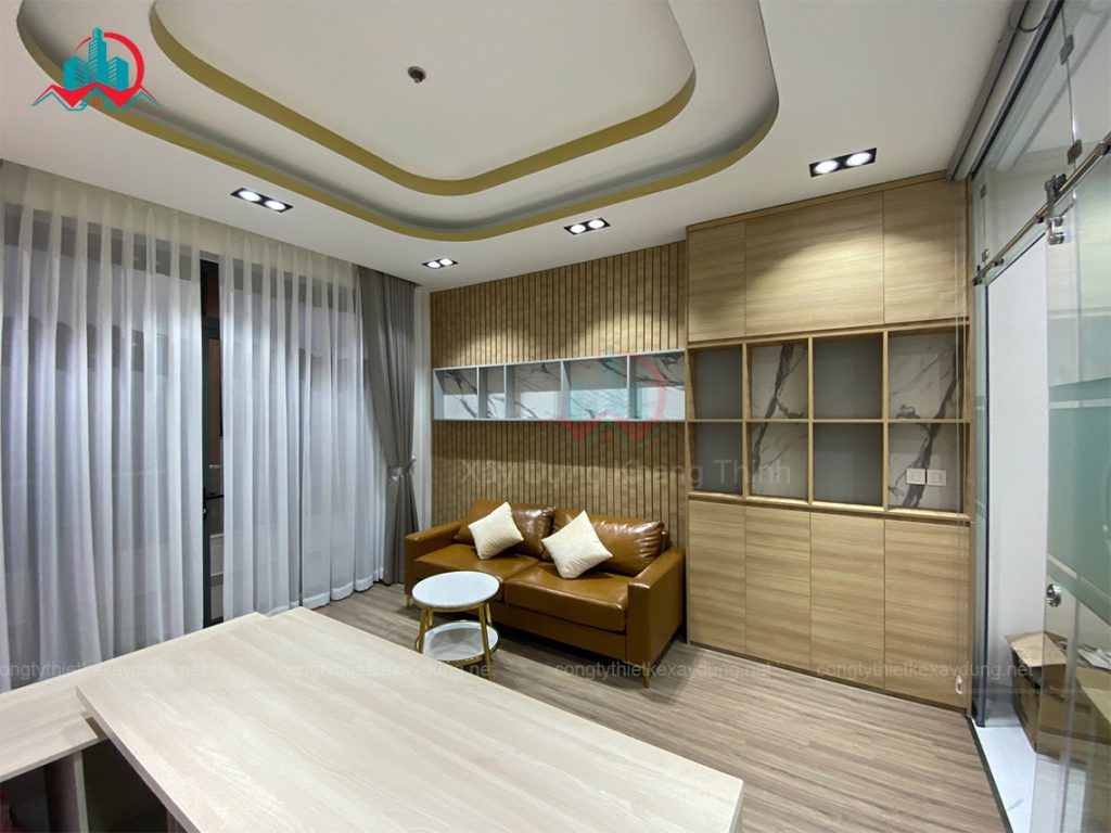 Thiết kế thi công hoàn thiện nội thất nhà phố Linh Đông, Thủ Đức - Phòng tiếp khách V3