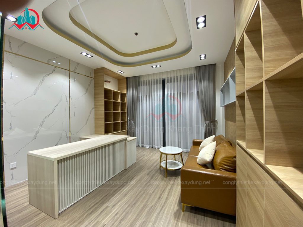 Thiết kế thi công hoàn thiện nội thất nhà phố Linh Đông, Thủ Đức - Phòng tiếp khách V4